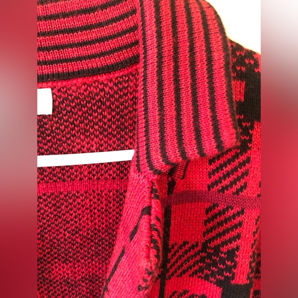 CJ Banks Plaid Cardigan Sweater - Picture 4 of 7